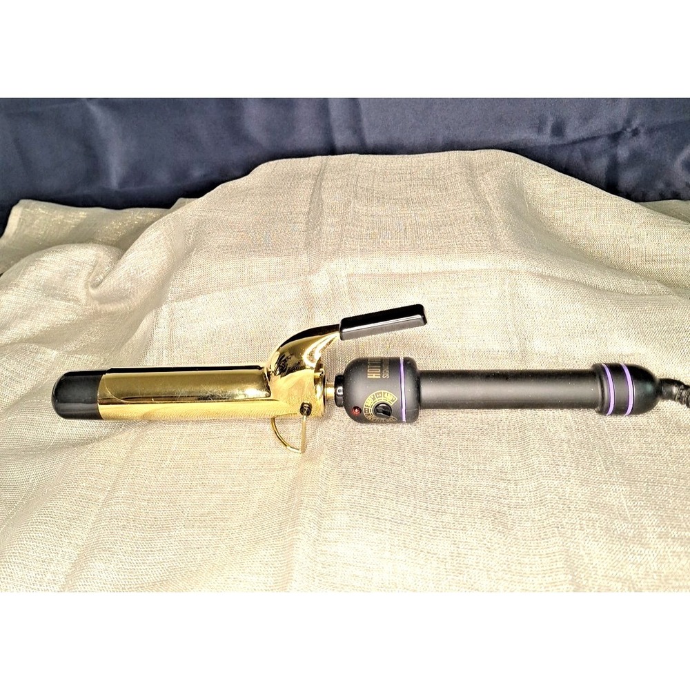 Hot Tools‎ Pro Signature Series Gold Purple 1-1/4" Curling Iron Wand HTIR1576
